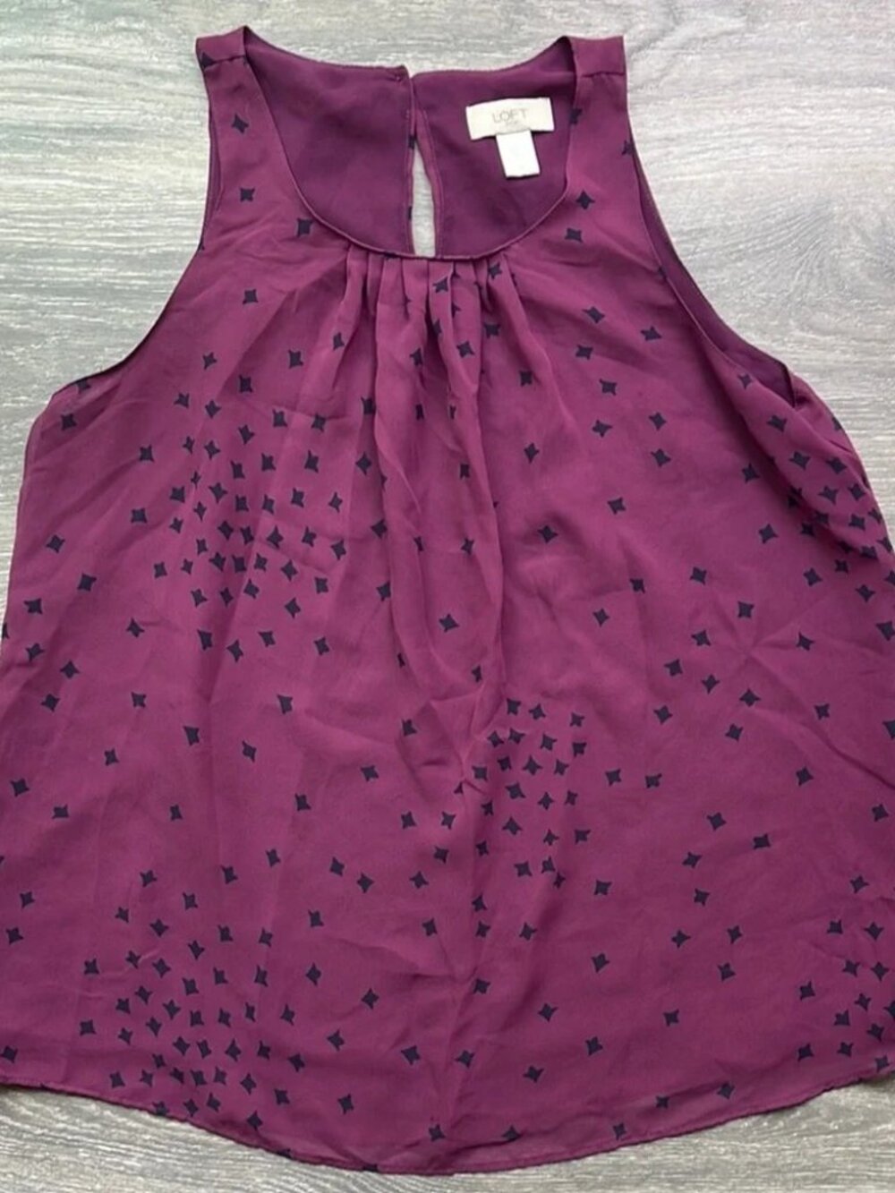 Loft Flowy Tank Top, purple